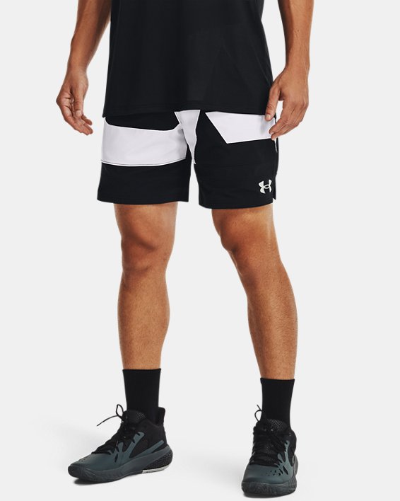 男士UA Baseline Woven短褲, Black, pdpMainDesktop image number 0